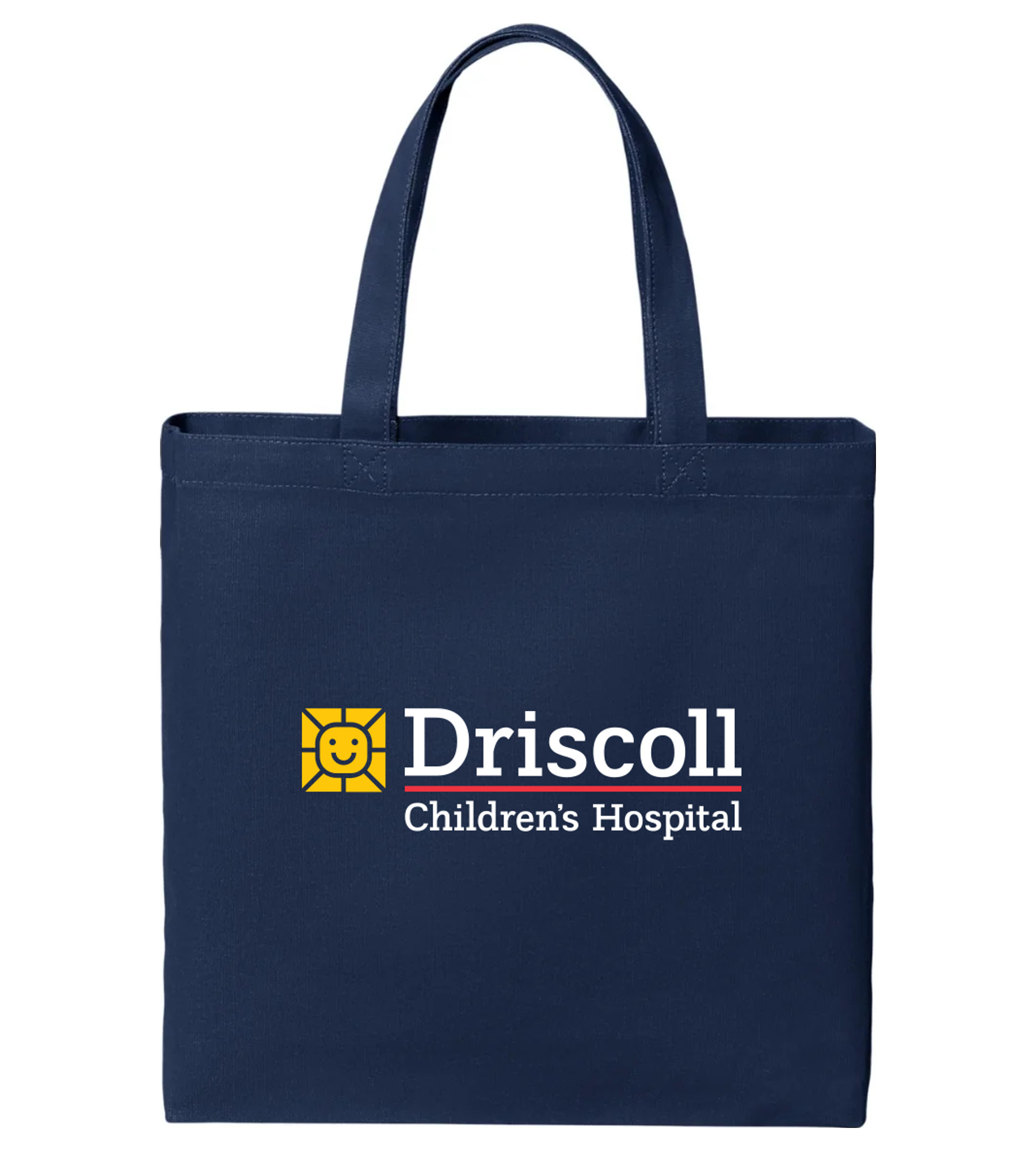Port Authority Cotton Canvas Tote River Blue Navy with Driscoll Children's Hospital