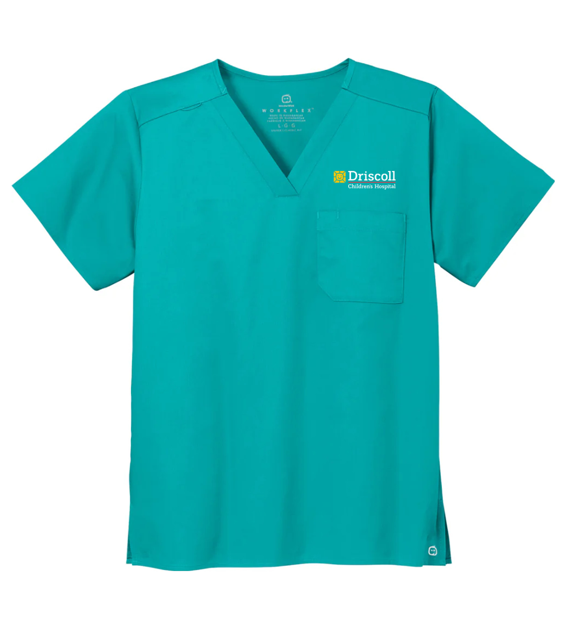 Wink Unisex WorkFlex Chest Pocket V-Neck Top